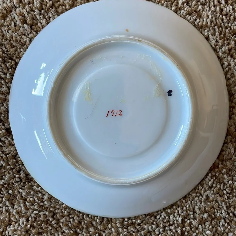 VTG Demi Cup and Saucer Floral 1912
